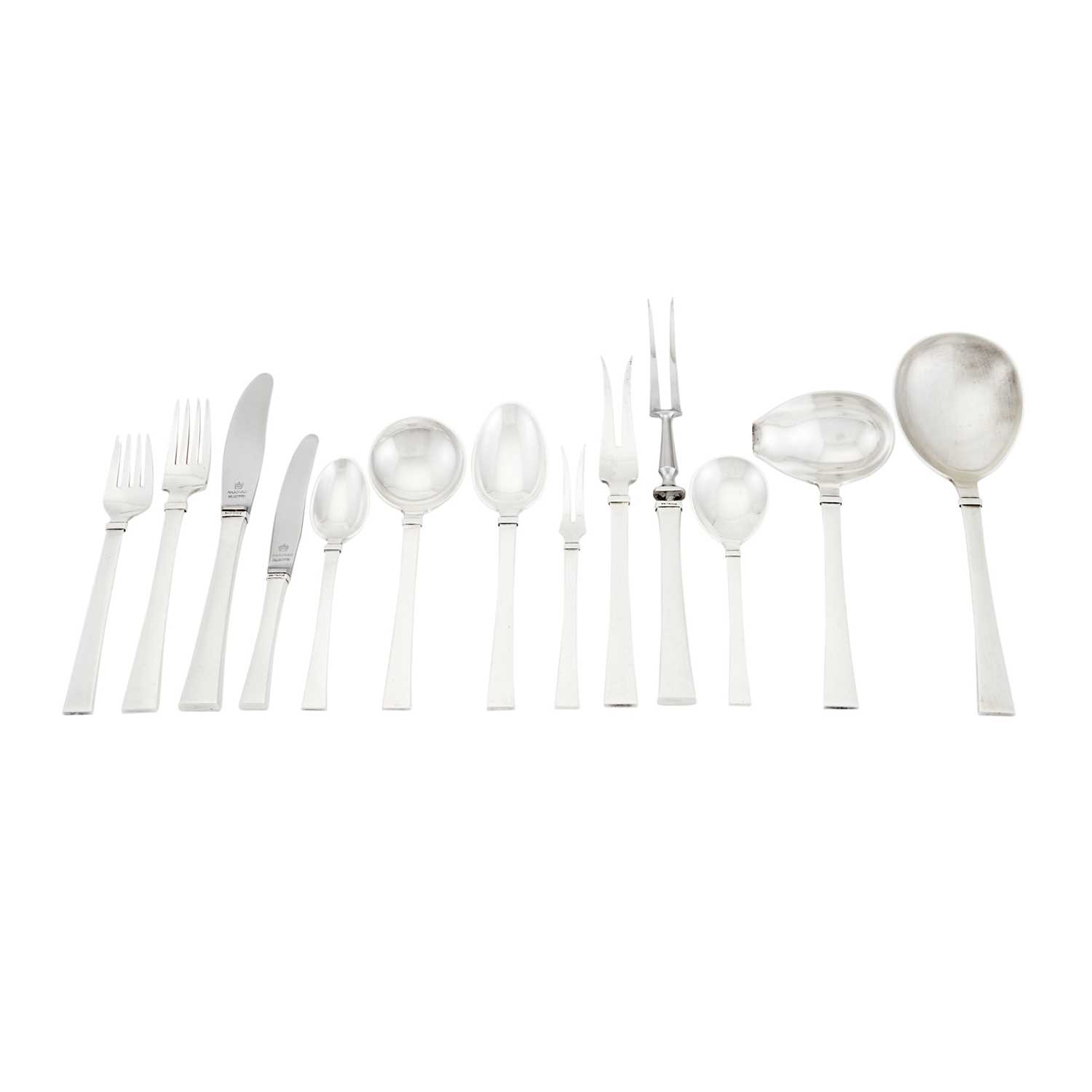 Lot 291 - H. Nils for Hans Hansen Silver Bell Pattern Flatware Service
