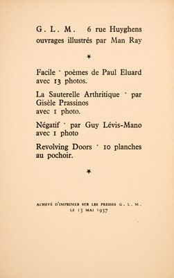 Lot 297 - Man Ray La photographie n'est pas l'art