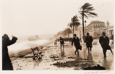Lot 3083 - Jacques-Henri Lartigue. Storm at Nice, 1925
