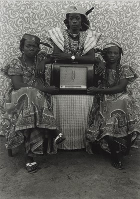 Lot 3080 - Seydou Keita. Three women wearing 'Grand Dakar' dresses and 'a la De Gaulle' headscarves