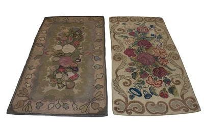 Lot 327 - Two American Hooked Rugs