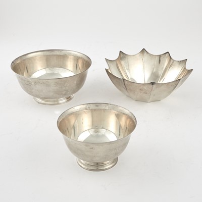 Lot 215 - Three Tiffany & Co. Sterling Silver Bowls