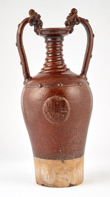 Lot 308 - A Chinese Brown Glazed Earthenware Amphora