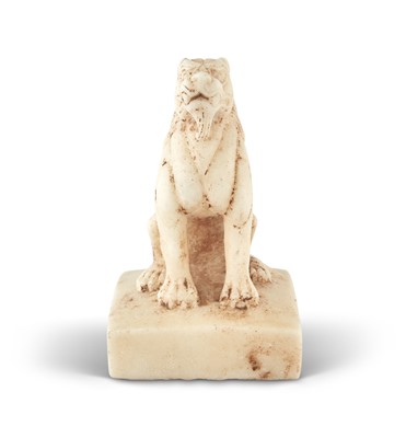Lot 86 - A Chinese Carved Marble Lion