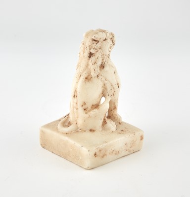 Lot 86 - A Chinese Carved Marble Lion