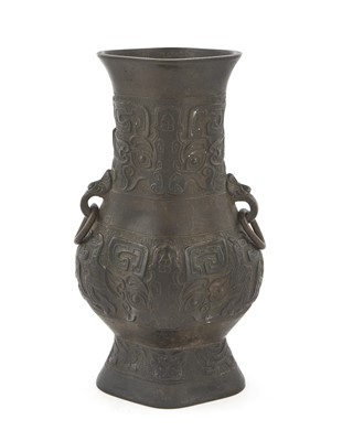 Lot 518 - A Chinese Archaistic Bronze Vase