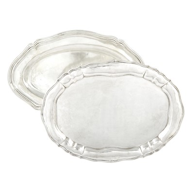 Lot 230 - Two Continental Silver Platters