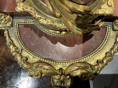 Lot 263 - Napoleon III Gilt-Bronze and Rouge Marble Encrier