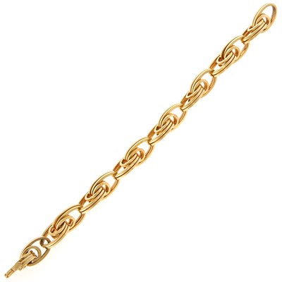 Lot 1039 - Gold Link Bracelet