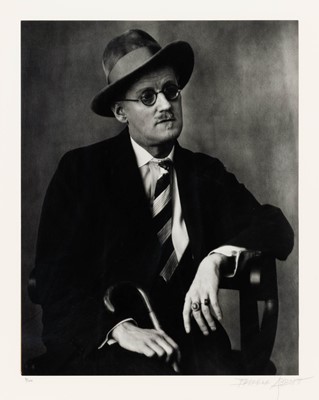 Lot 3024 - Berenice Abbott. James Joyce with cane