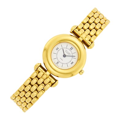 Lot 1144 - Van Cleef & Arpels Paris Gold Wristwatch