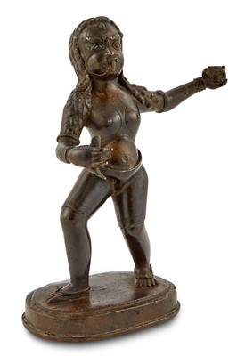 Lot 545 - A Nepalese Bronze Figure of Kali