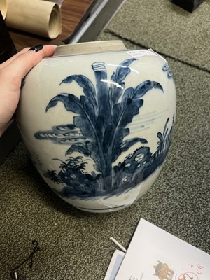 Lot 338 - A Pair of Chinese Blue and White Porcelain Jars