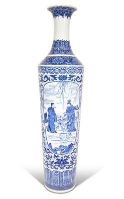 Lot 403 - Chinese Blue and White Porcelain Floor Vase