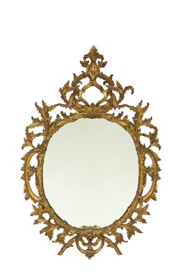 Lot 253 - Continental Rococo Style Giltwood Mirror