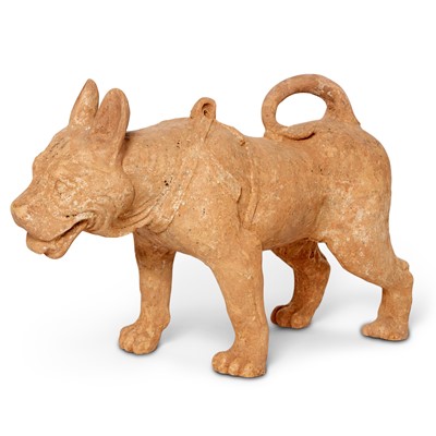 Lot 132 - A Chinese Pottery Model of a Dog