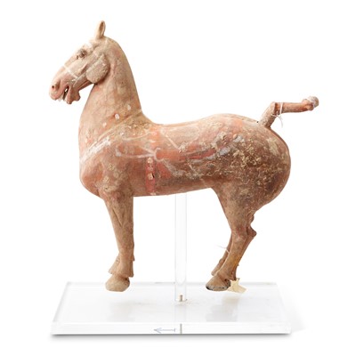 Lot 114 - A Chinese Pottery Figure of a Horse
