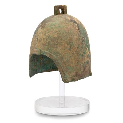 Lot 63 - A Chinese Bronze Helmet
