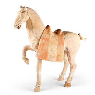 Lot 137 - A Chinese Polychromed Pottery Horse