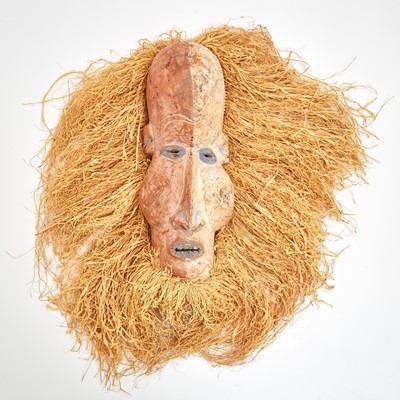 Lot 217 - Suki Wood and Raffia Kakungu Initiation Mask