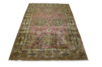 Lot 440 - Wool and Silk Indian Carpet