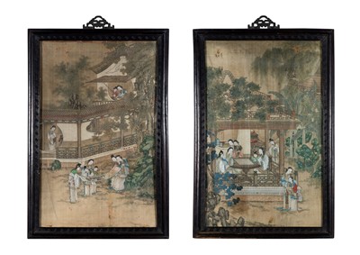 Lot 537 - A Pair of Chinese School Paintings