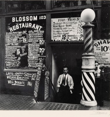 Lot 3023 - Berenice Abbott. Blossom Restaurant, 103 Bowery, 1920s