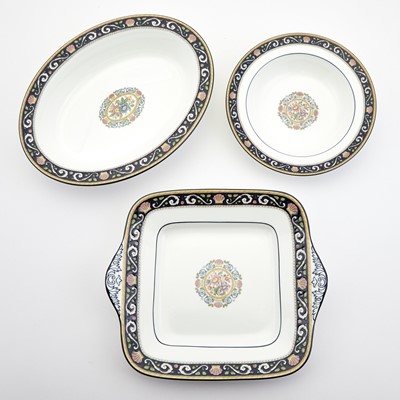 Lot 21 - Wedgwood Porcelain "Runnymede" (Blue) Pattern Dinner Service