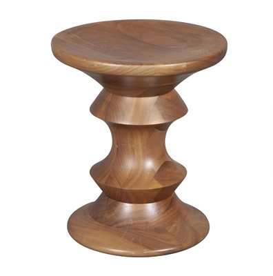 Lot 440 - Charles and Ray Eames Walnut Time Life Stool