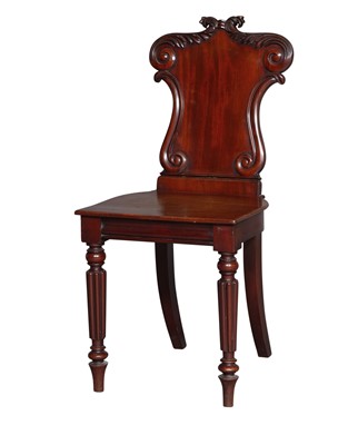 Lot 155 - William IV Mahogany Hall Chair