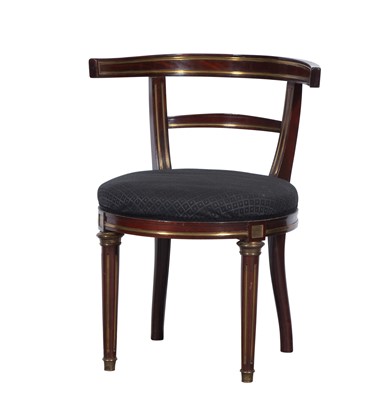 Lot 213 - Napoleon III Style Brass-Mounted Mahogany Chair