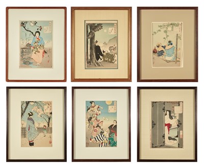 Lot 612 - Six Japanese Woodblock Prints by Yoshitoshi