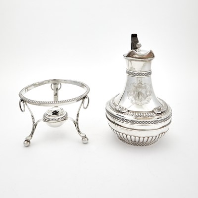 Lot 25 - George III Sterling Silver Coffee Pot on Stand