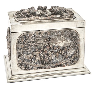 Lot 222 - English Silver Plated Double Tea Caddy