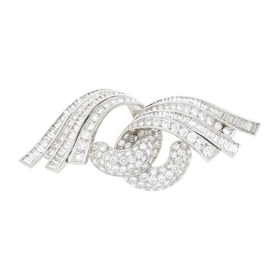 Lot 238 - White Gold and Diamond Brooch