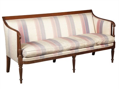 Lot 237 - Federal Style Upholstered Mahogany Settee