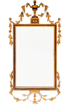 Lot 314 - George III Style Parcel Gilt Mirror