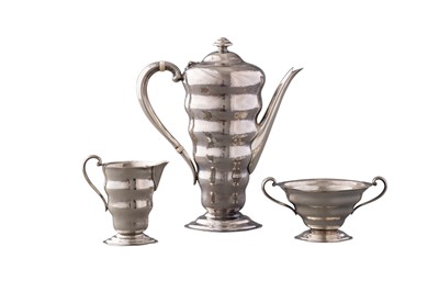 Lot 1117 - Reed & Barton Sterling Silver Three-Piece Coffee Service