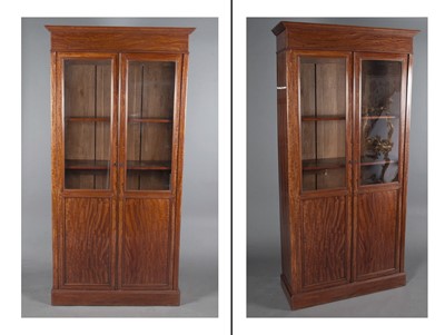 Lot 409 - Pair of Oversized Satinwood Cabinets