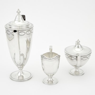 Lot 186 - Tiffany & Co. Sterling Silver "Windham" Pattern Demitasse Coffee Service