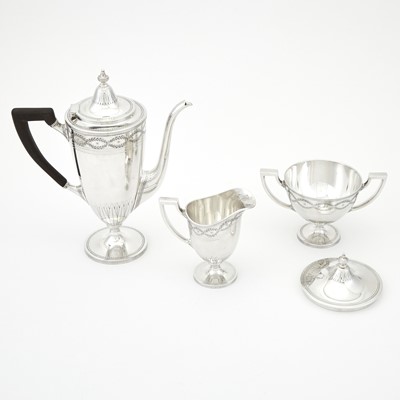 Lot 186 - Tiffany & Co. Sterling Silver "Windham" Pattern Demitasse Coffee Service