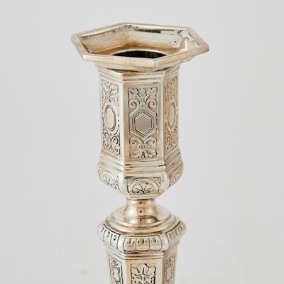 Lot 173 - Set of Four Tiffany & Co. Regence Style Sterling Silver Candlesticks