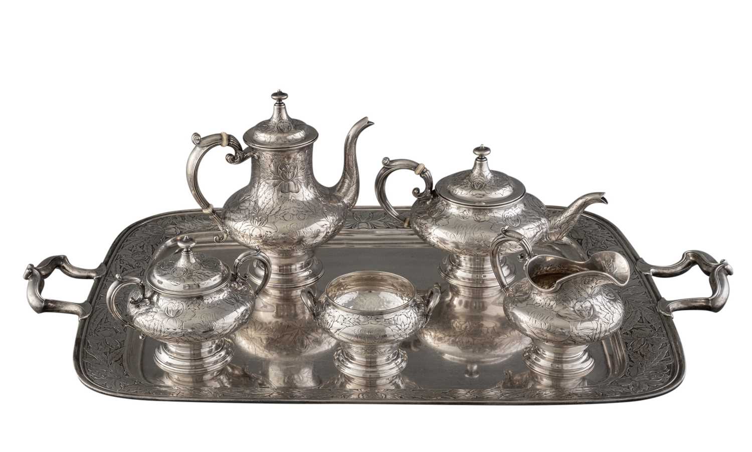 Gorham silver hot sale tea set