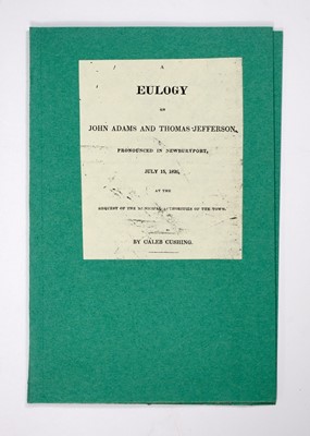 Lot 49 - Eulogy for Founding Fathers who died on the same day