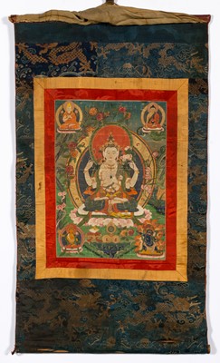 Lot 568 - A Tibetan White Tara Thangka