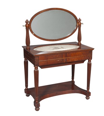 Lot 248 - Classical Mahogany Dressing Table