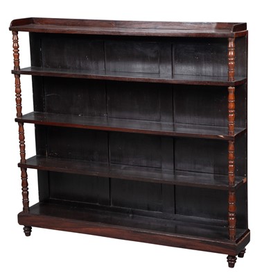 Lot 851 - George IV  Rosewood Open Bookcase