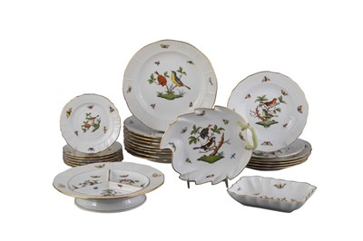 Lot 1063 - Group of Herend "Bird and Butterfly" Porcelain Part Dinner Service