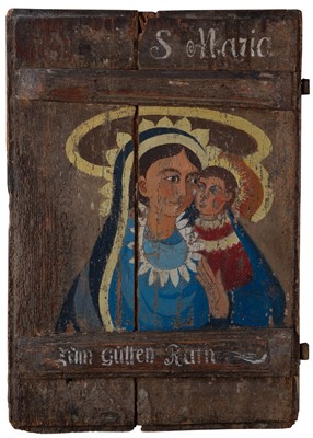 Lot 1140 - Paint Decorated Shutter