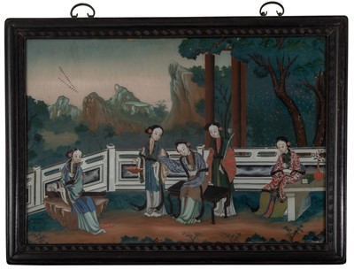 Lot 1146 - A Chinese Reverse Painting on Glass